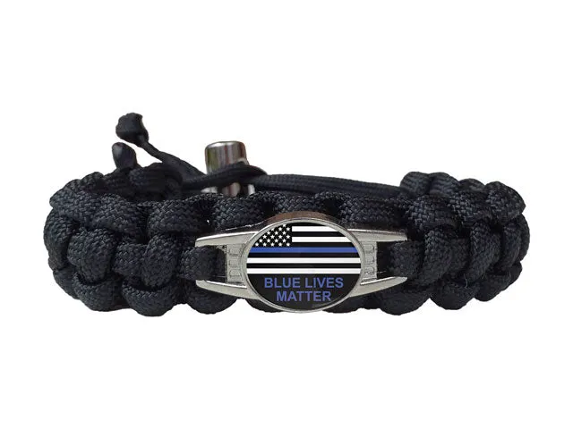 Blue Lives Matter Paracord Bracelet