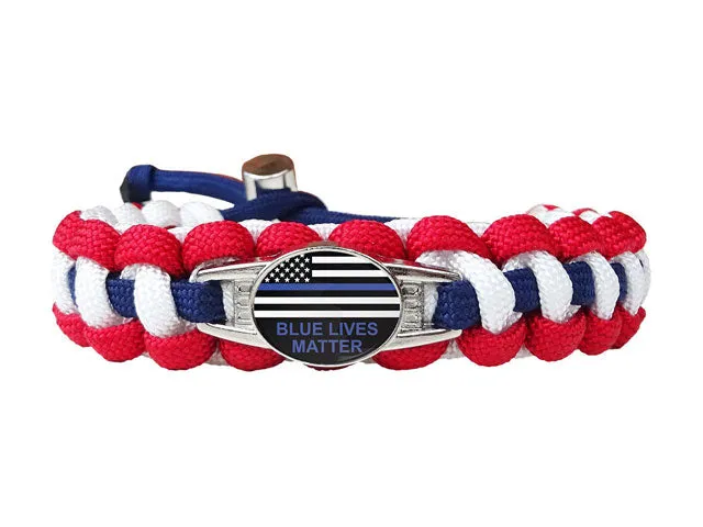 Blue Lives Matter Paracord Bracelet