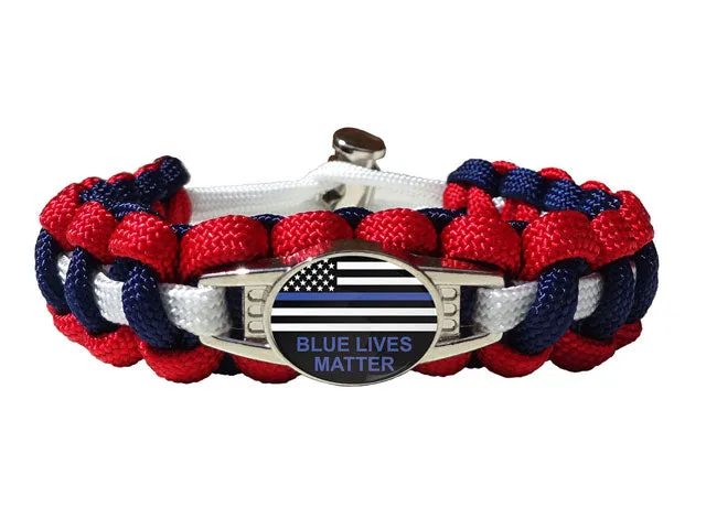 Blue Lives Matter Paracord Bracelet