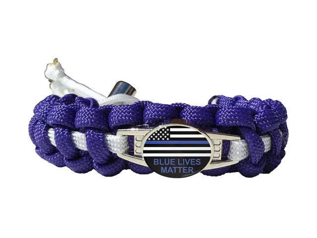 Blue Lives Matter Paracord Bracelet