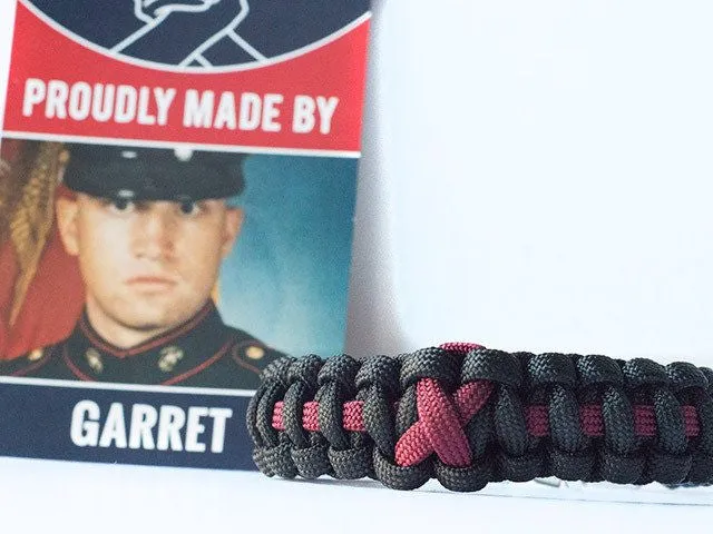 Brain Aneurysm Awareness Paracord Bracelet