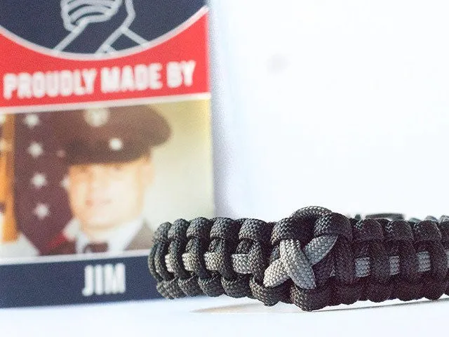 Brain Cancer Awareness Paracord Bracelet