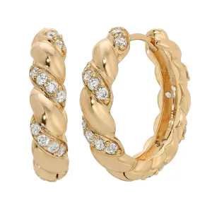 Bree Twist CZ Hoops