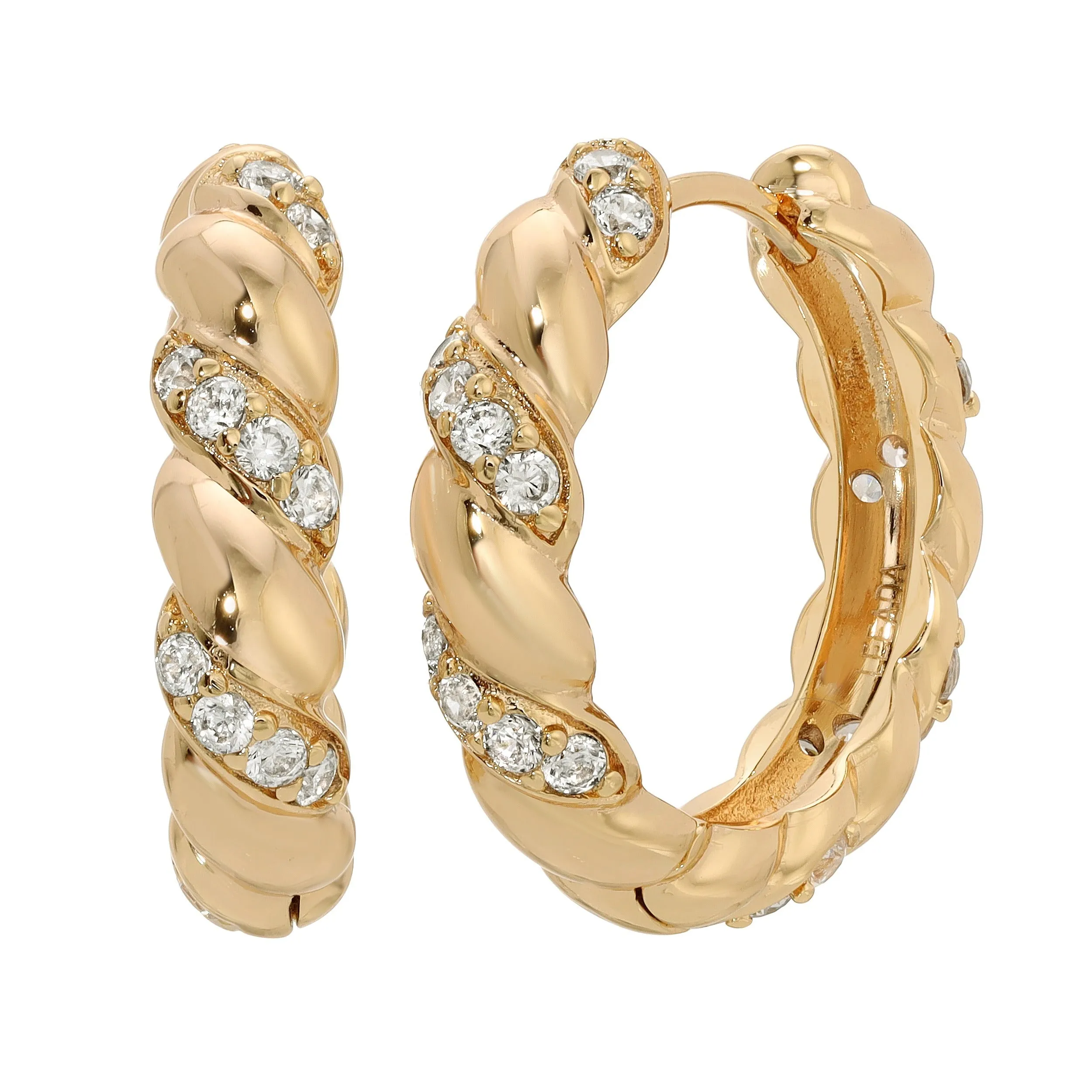 Bree Twist CZ Hoops