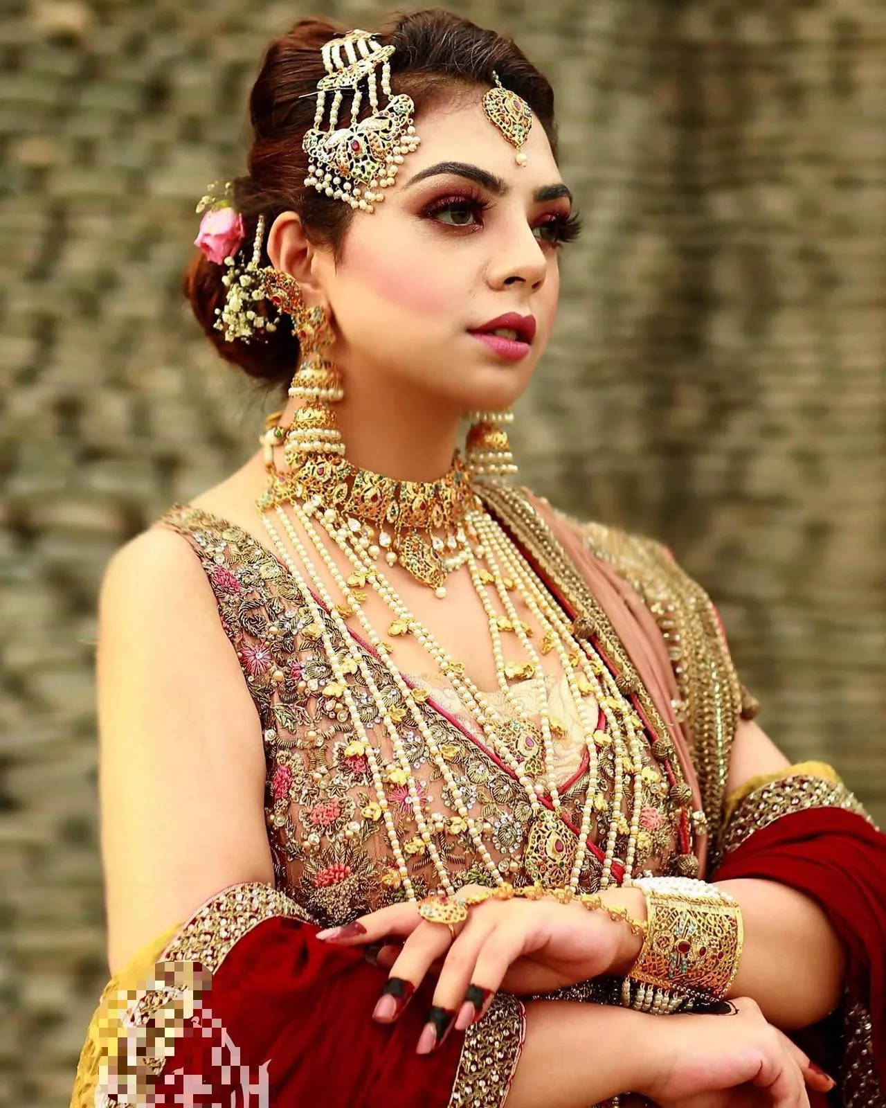 Bridal Heavy Necklace and Rani Haar #J4185