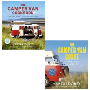 camper van cookbook and the camper van coast 2 books collection set - life on 4 wheels, cooking on 2 rings, cooking, eating, living the life