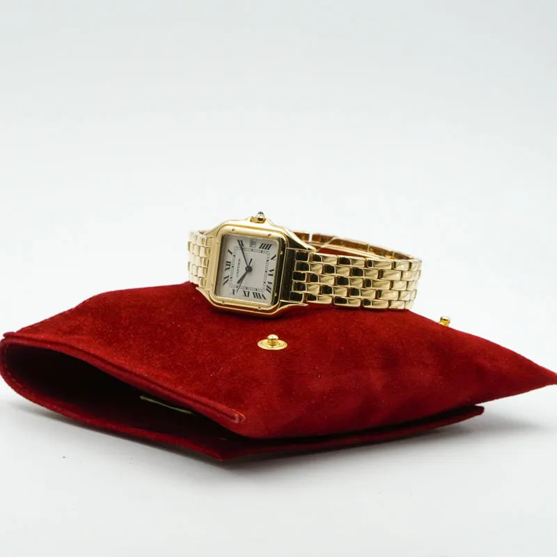 Cartier Panthere 883968 18K Yellow Gold Quartz 27mm w/ Travel Pouch
