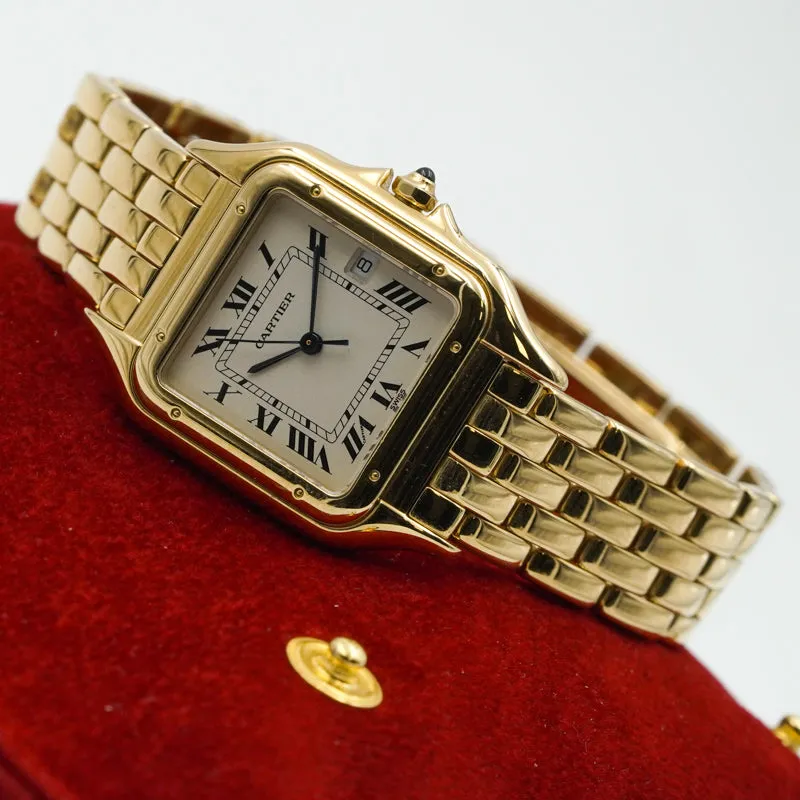 Cartier Panthere 883968 18K Yellow Gold Quartz 27mm w/ Travel Pouch