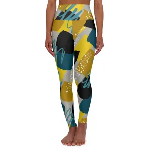 Chic High Waisted Yoga Leggings - Stylish Activewear for Fitness Lovers