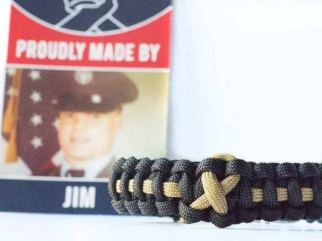 Childhood Cancer Awareness Paracord Bracelet