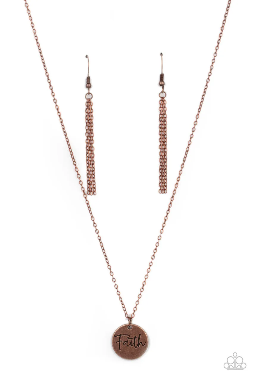 Choose Faith Copper Paparazzi Necklace