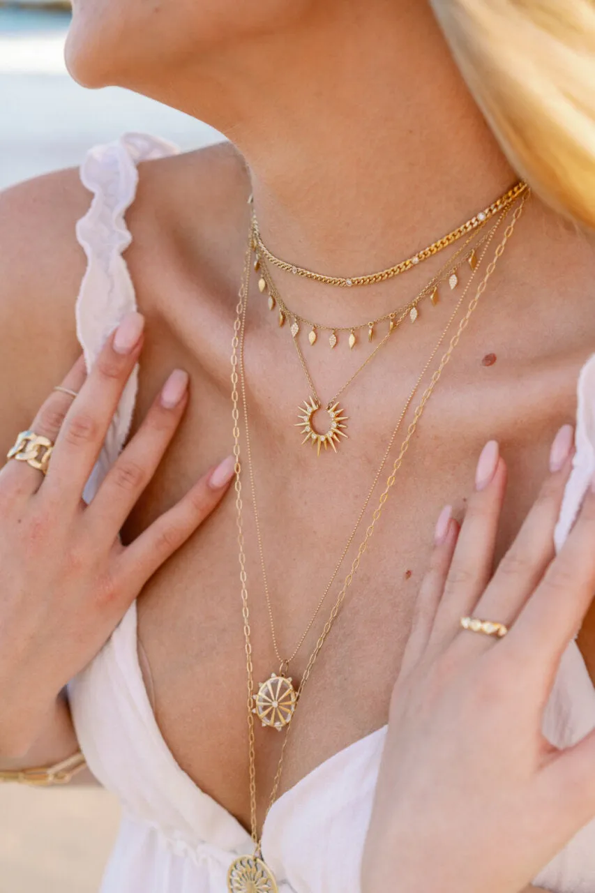 CHRISSY OPEN BURST NECKLACE