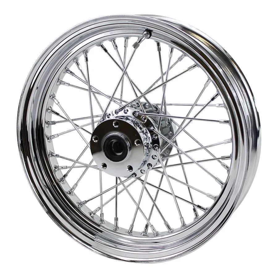 Chrome Rear 40 Spoke Wheel 16 "x 3" Fits Harley Models 1979-99 (exc Touring & 1979 Sportster)
