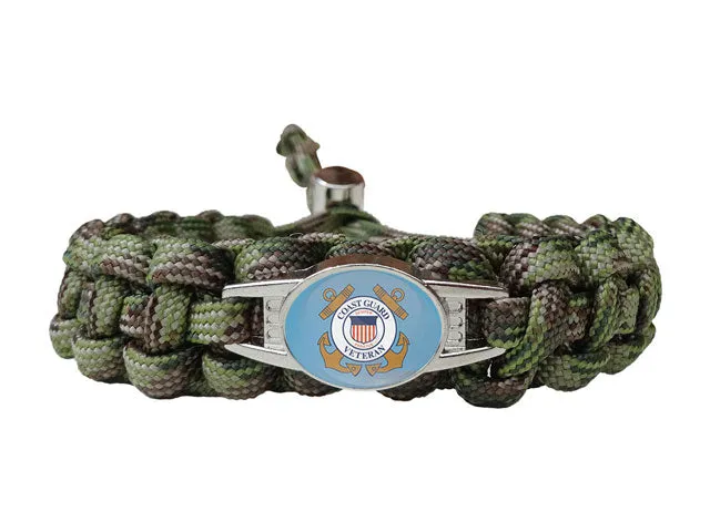Coast Guard Veteran Paracord Bracelet