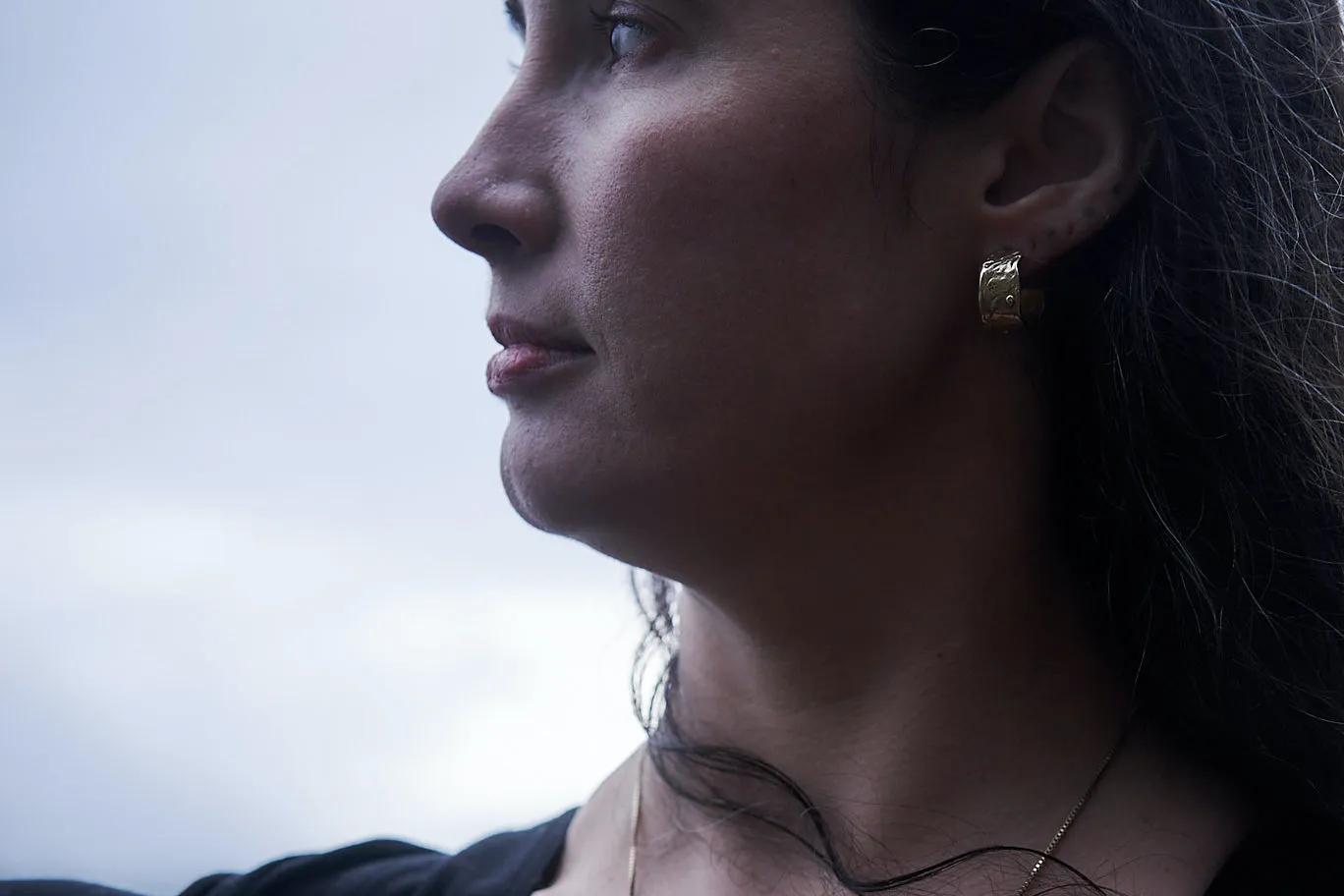 Coastal Hoop Earrings | Gold Plated