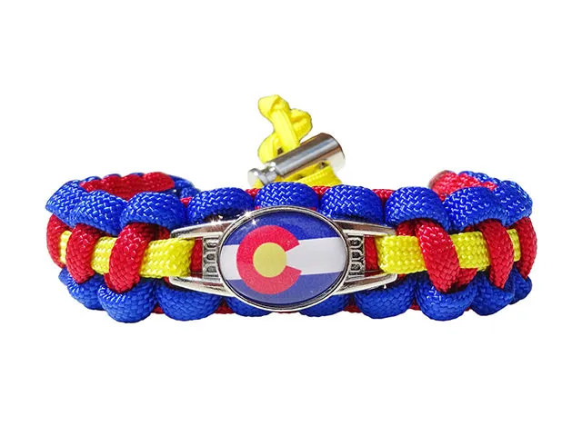 Colorado State Paracord Bracelet