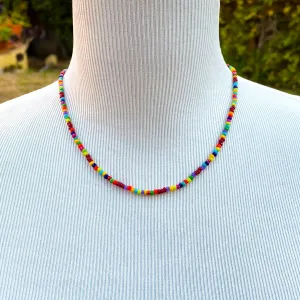 Confetti Beaded Necklaces for layering