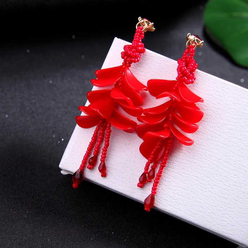 Contessa Petal Cluster Flower Earrings