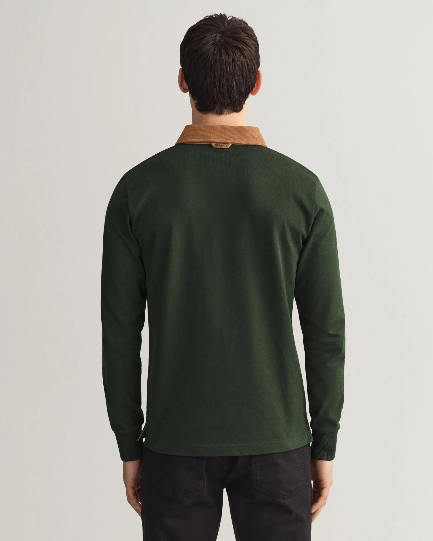 Corduroy Collar Heavy Rugger - Storm Green