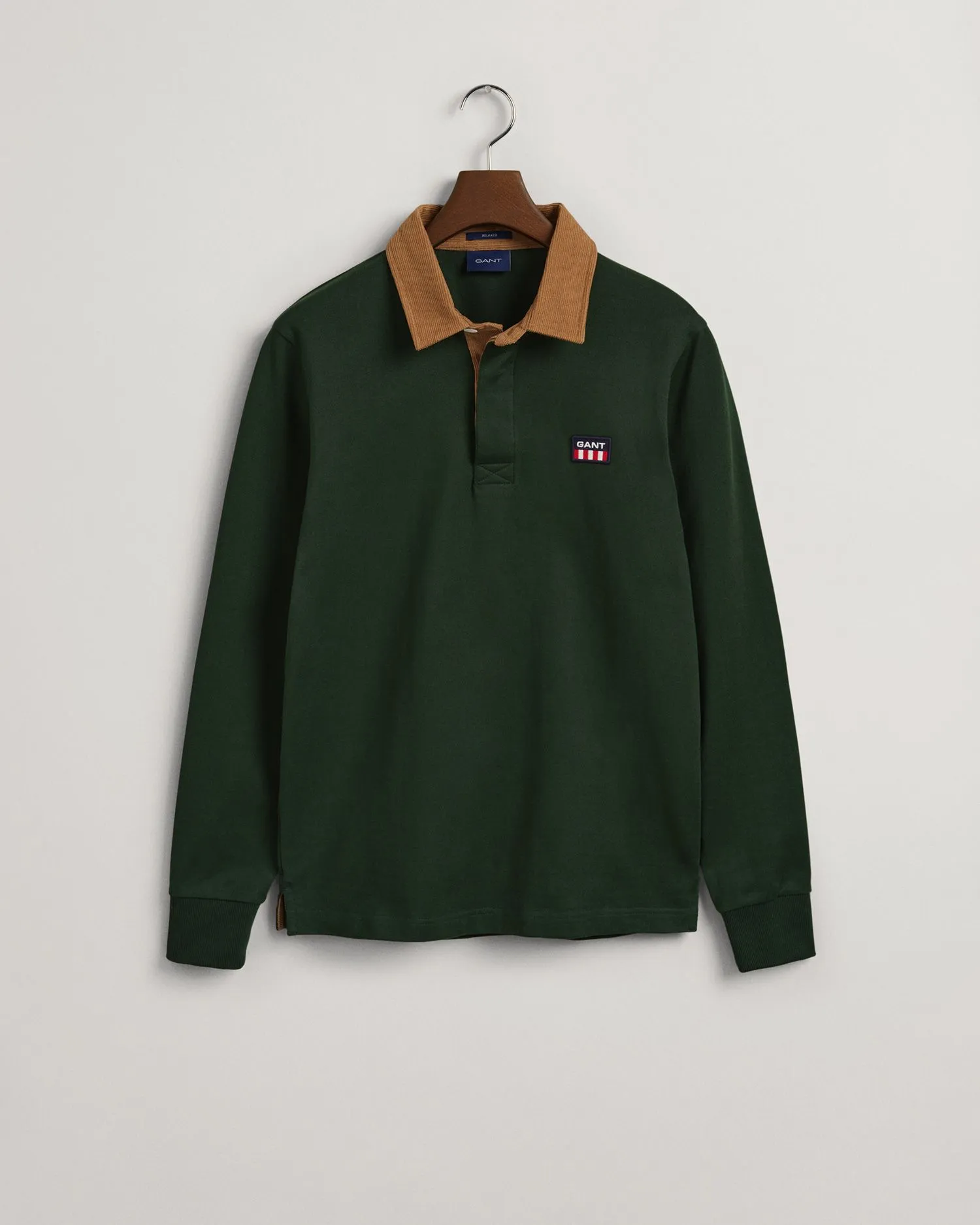 Corduroy Collar Heavy Rugger - Storm Green