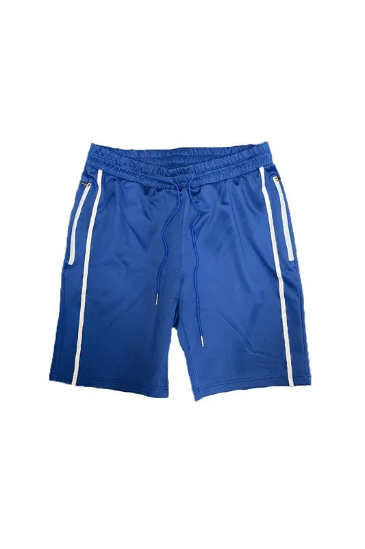 Crimson Striped Athletic Shorts