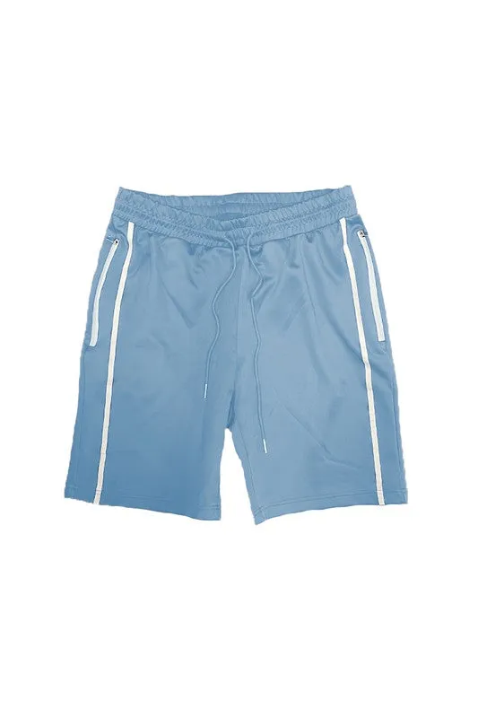Crimson Striped Athletic Shorts