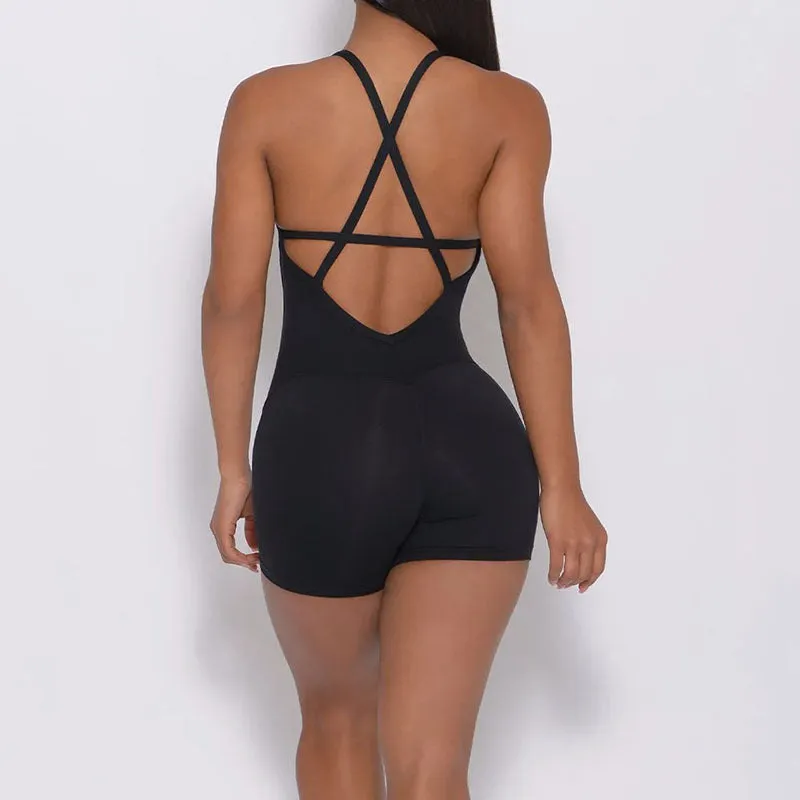 Crossed Short Jumpsuit