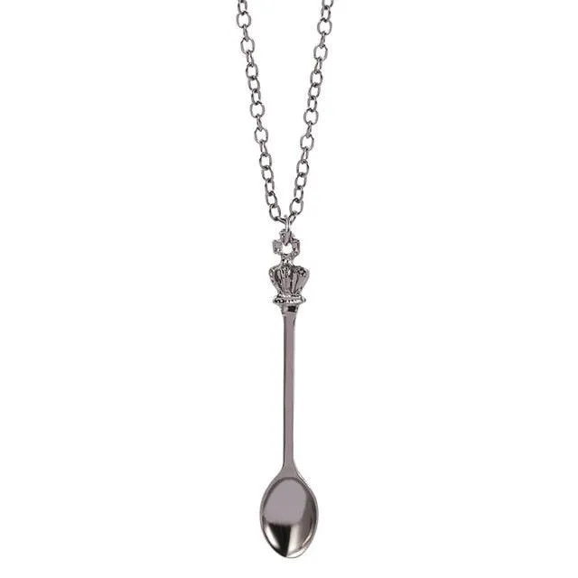 Crown Mini Tea Spoon Pendant