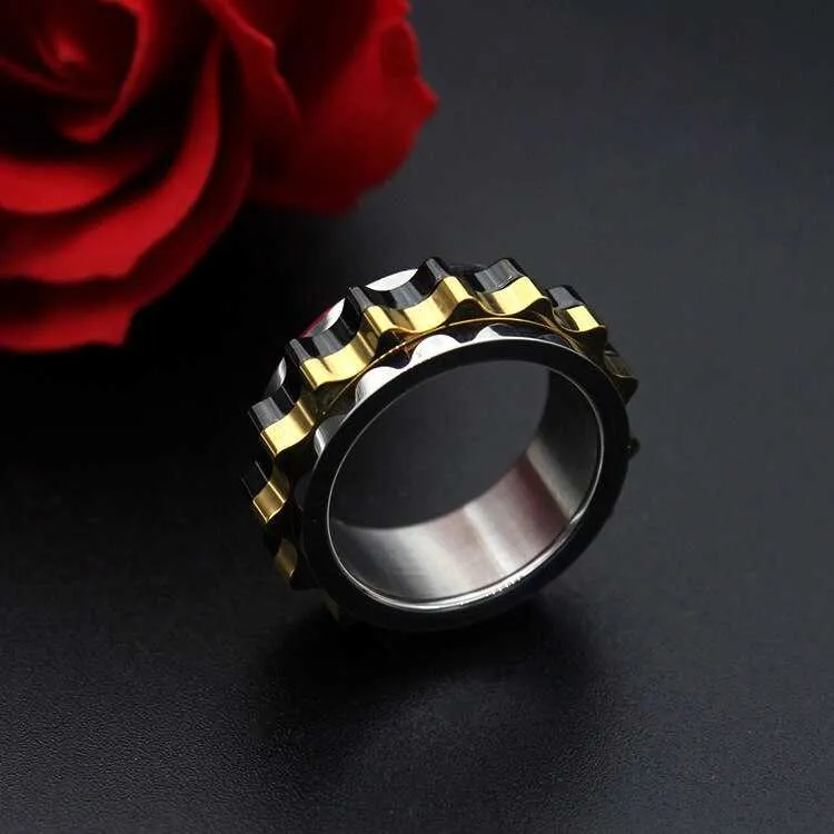 Cycolinks Titanium Steel Rotating Gear Ring