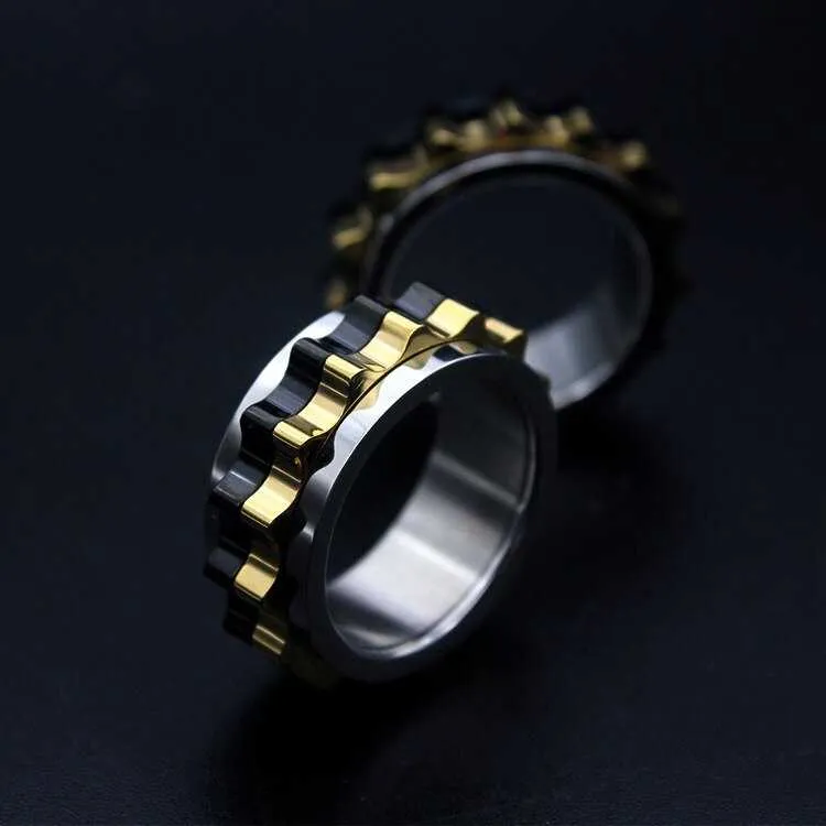Cycolinks Titanium Steel Rotating Gear Ring