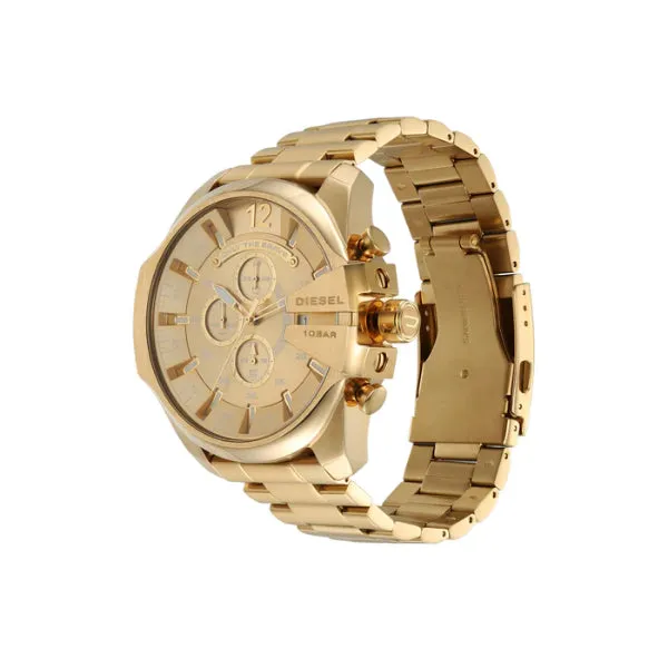 Diesel Gold Stainless Steel Gold Dial Quartz Watch for Gents - DZ4360