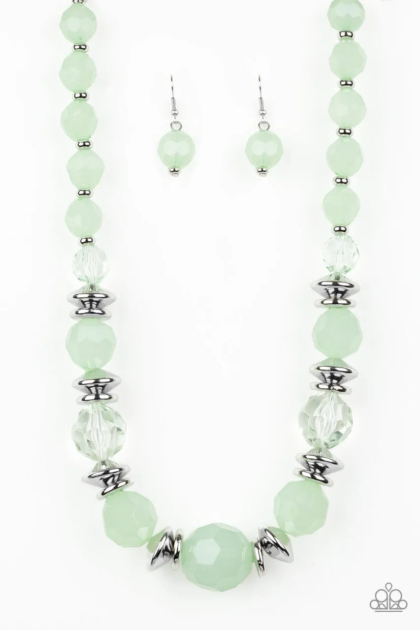 Dine and Dash Green Paparazzi Necklace
