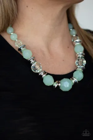Dine and Dash Green Paparazzi Necklace