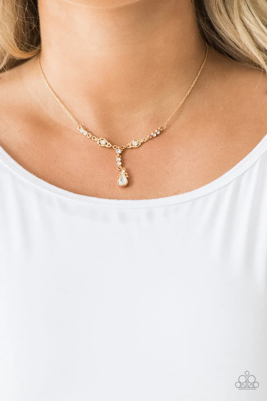 Diva Dazzle Gold Paparazzi Necklace