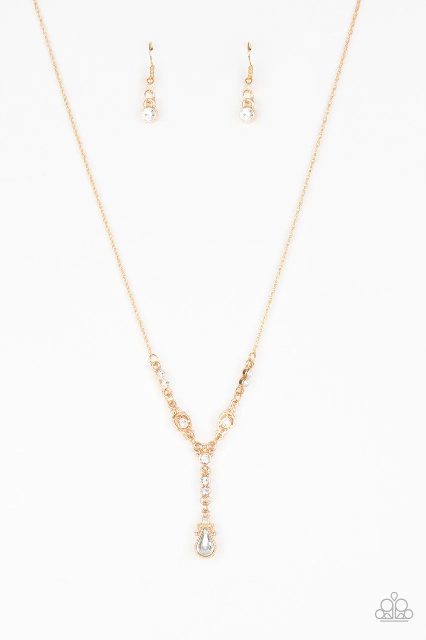 Diva Dazzle Gold Paparazzi Necklace