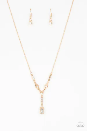 Diva Dazzle Gold Paparazzi Necklace