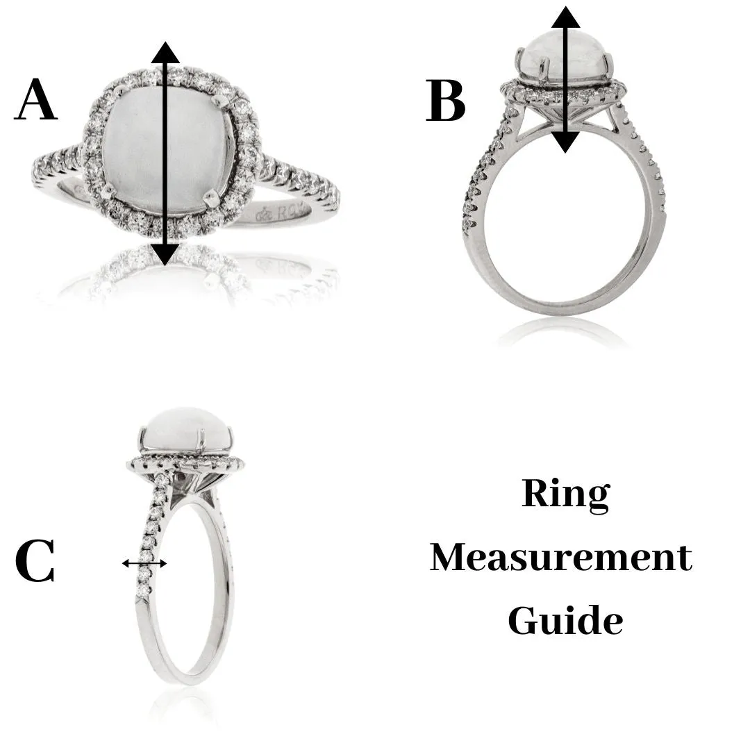 Domed Dinosaur Bone Inlay Euro-Shank Style Ring
