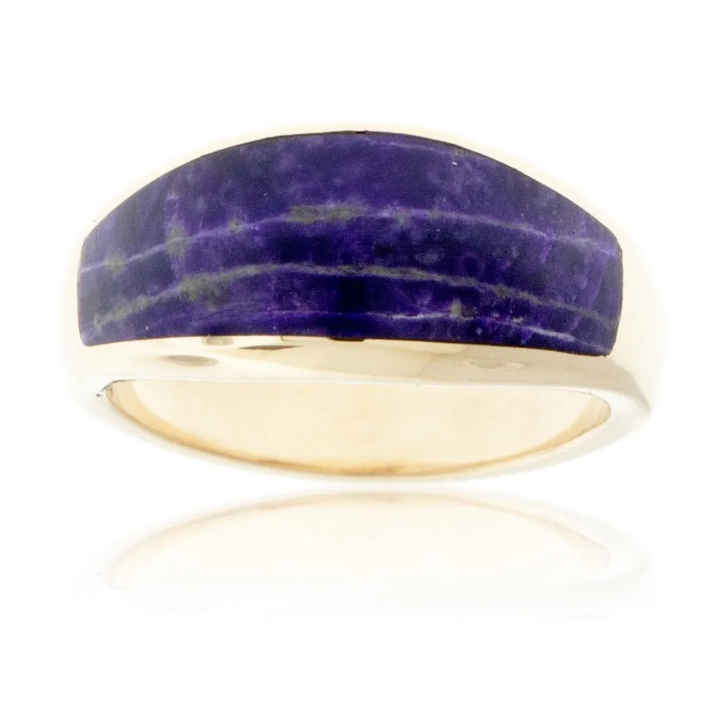 Domed Sugilite Inlay Band