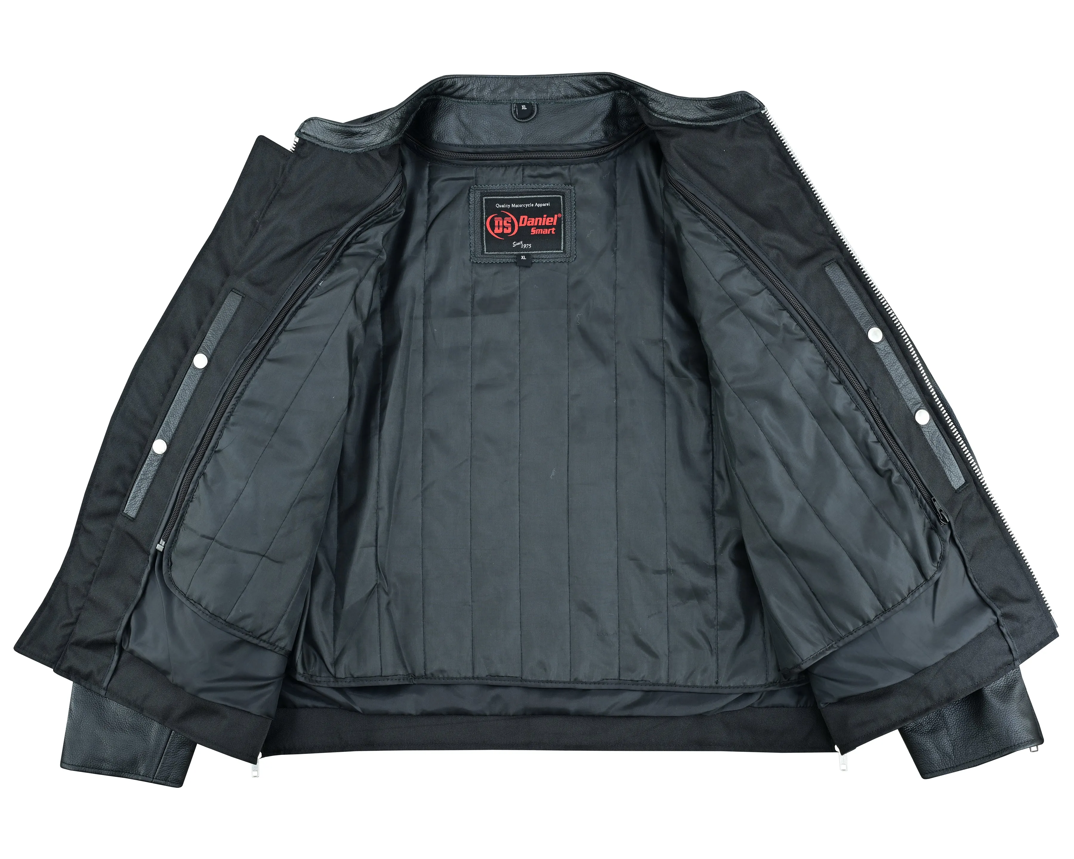 DS Men’s Classic Black Scooter Leather Jacket