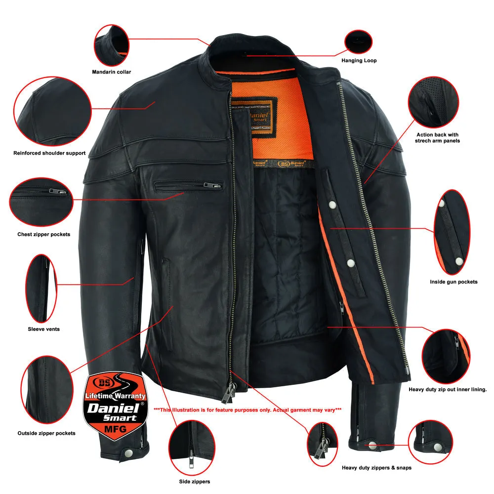 DS Men’s Tall Sporty Scooter Jacket – Naked Cowhide