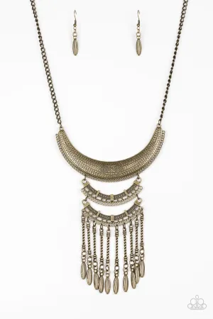 Eastern Empress Brass Paparazzi Necklace