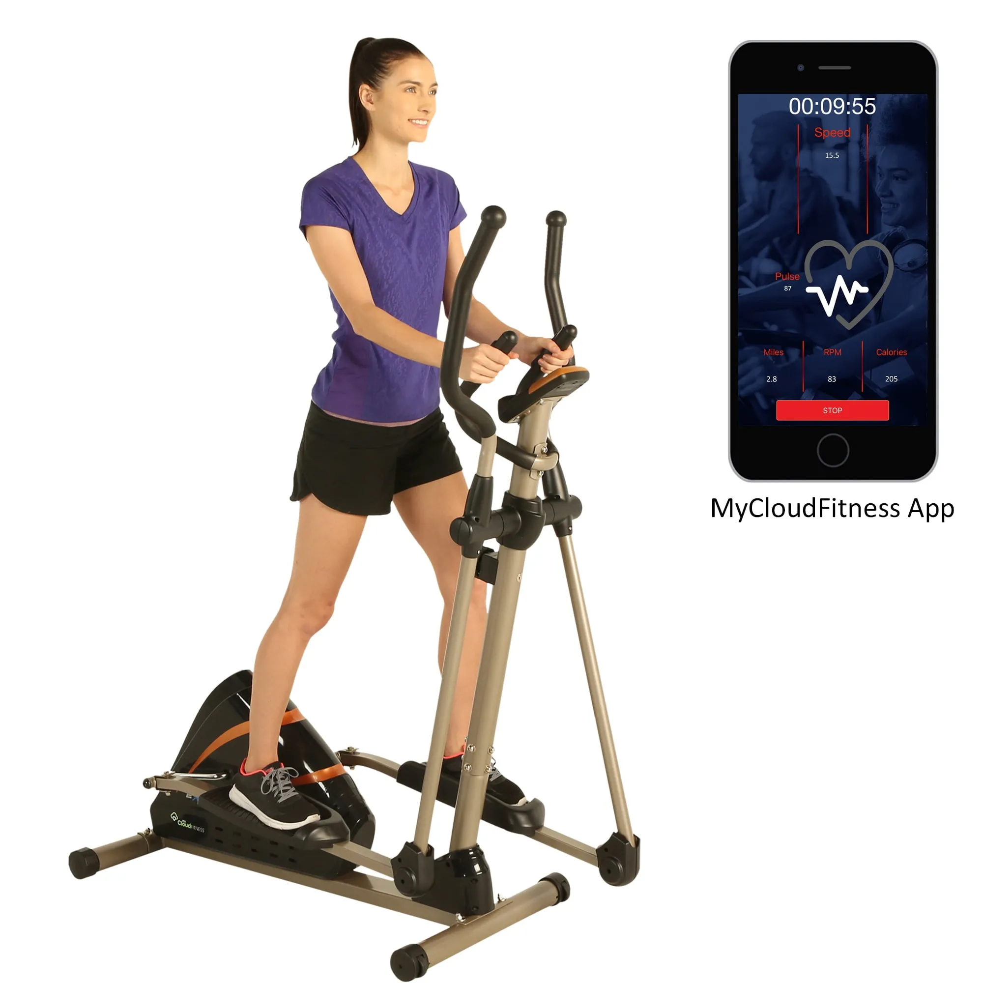 Elliptical Trainer Exerpeutic 2000XL Bluetooth Smart Cloud Fitness