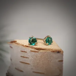 Emerald Stud Earrings