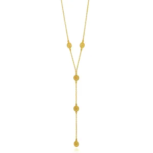 EMILY GOLD LONG NECKLACE FILIGREE