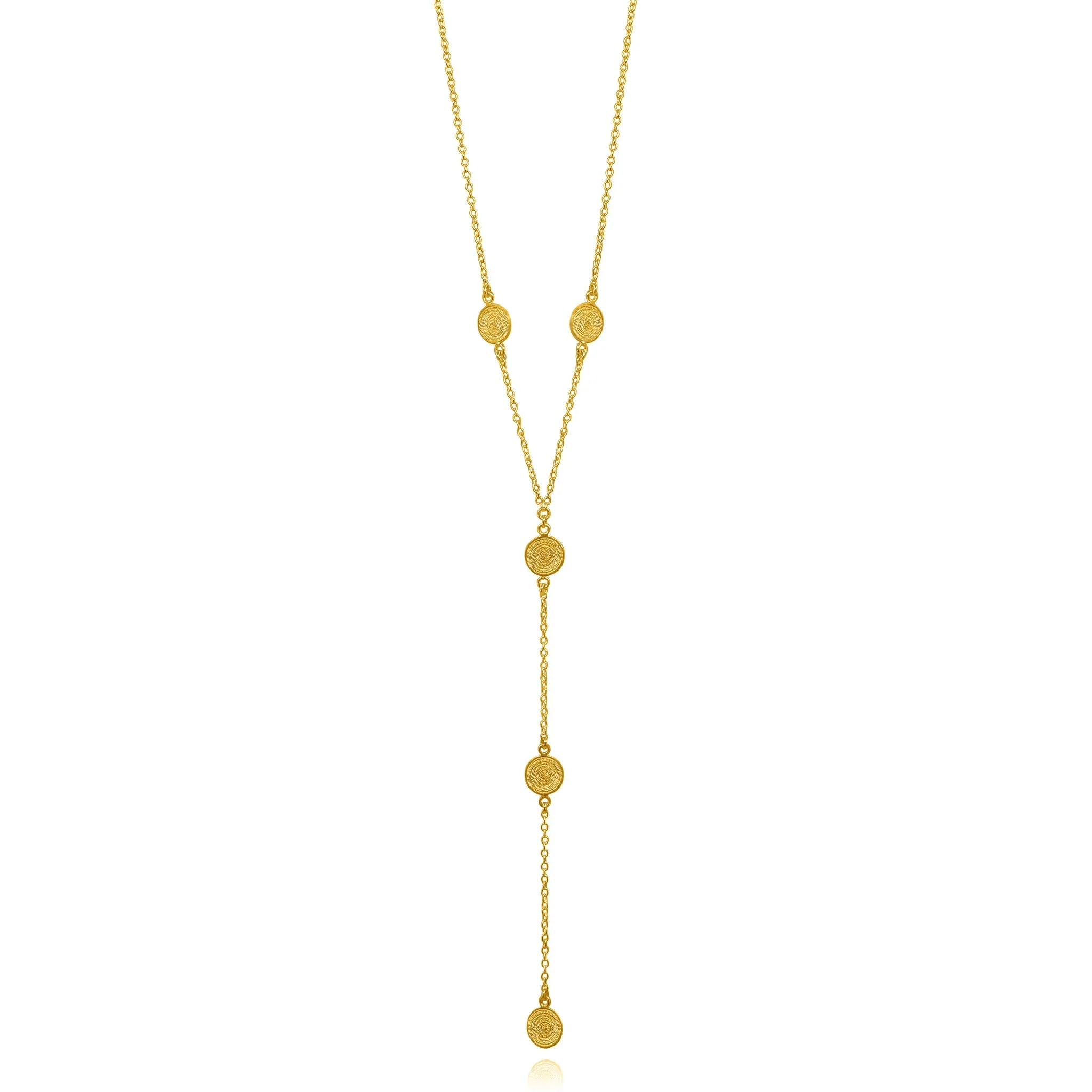 EMILY GOLD LONG NECKLACE FILIGREE