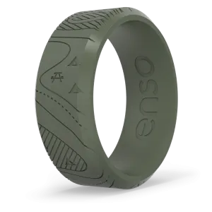 Enso Rings Etched Bevel Silicone Ring