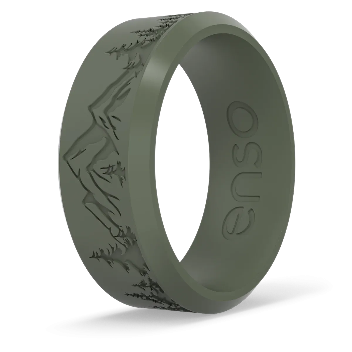 Enso Rings Etched Bevel Silicone Ring