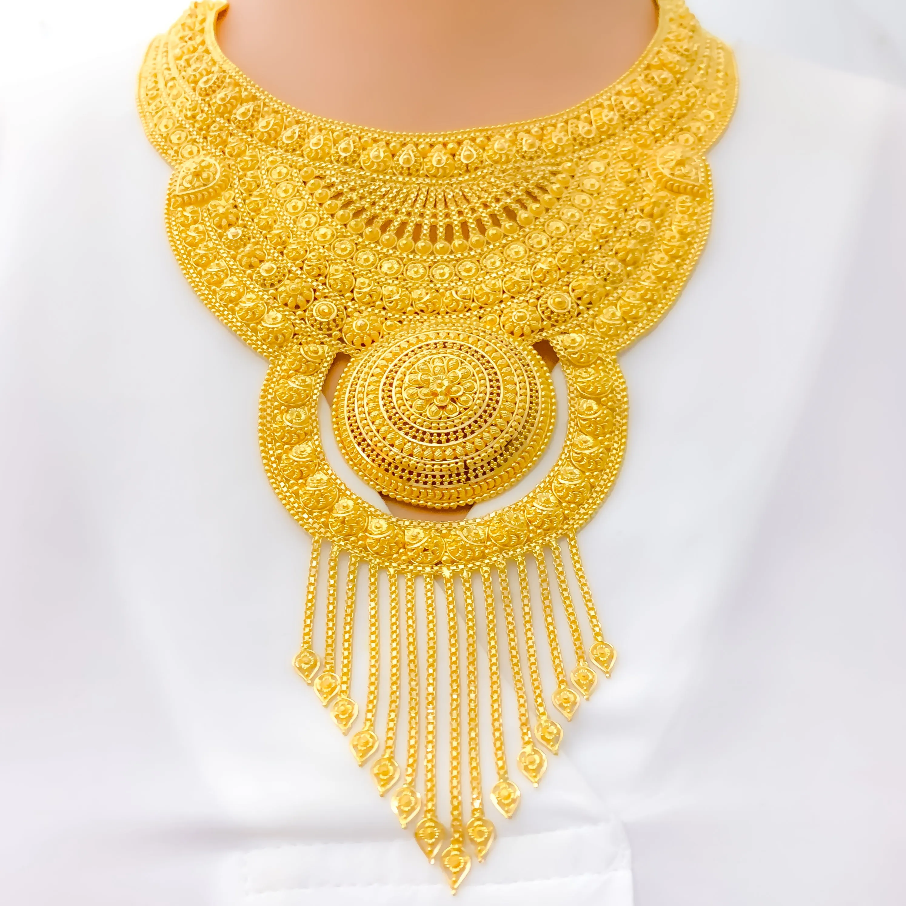 Extravagant Regal 22k Gold Bridal Necklace Set (CUSTOM ORDER) PAYMEMNT 1