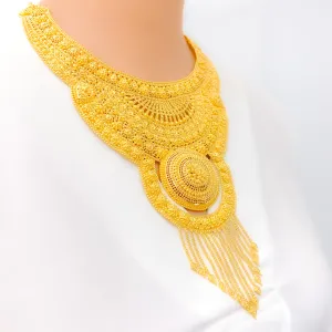 Extravagant Regal 22k Gold Bridal Necklace Set (CUSTOM ORDER) PAYMEMNT 1
