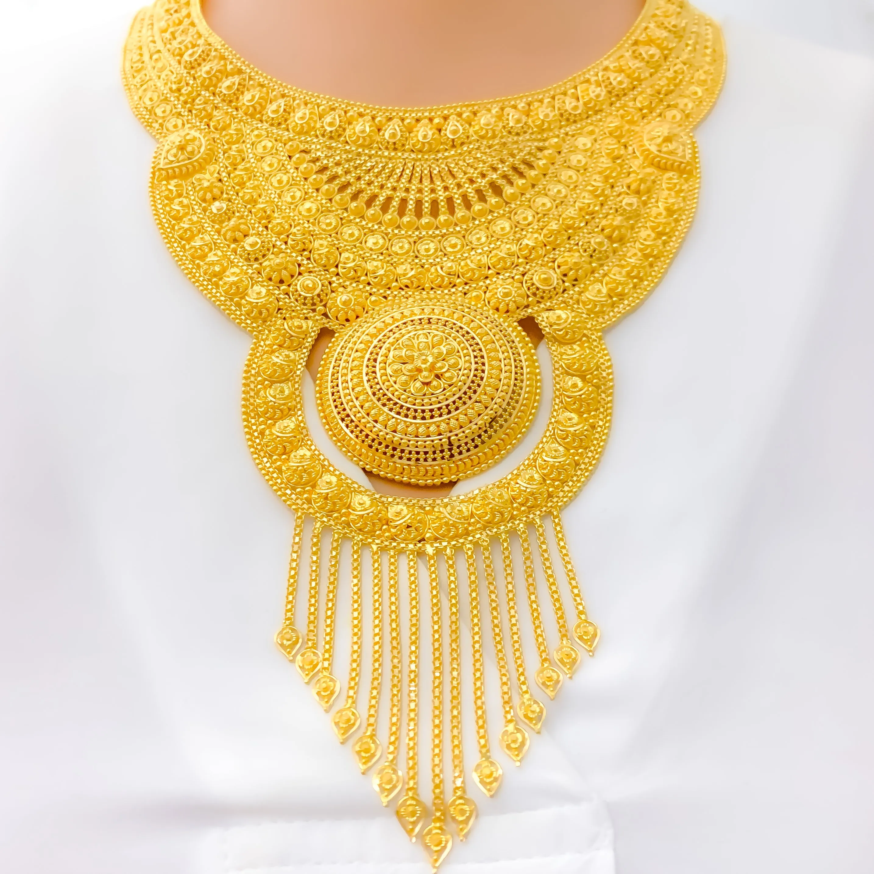 Extravagant Regal 22k Gold Bridal Necklace Set (CUSTOM ORDER) PAYMEMNT 1